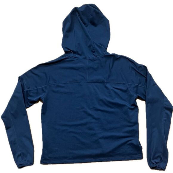Nike Running Dri-Fit Long Sleeved Lightweight Hoodie Sweatshirt Navy Blue Small - Picture 2 of 8